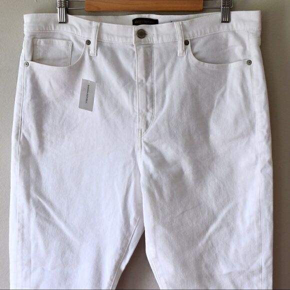 BANANA REPUBLIC High + Skinny Jean, White, Size 32 - Picture 6 of 13